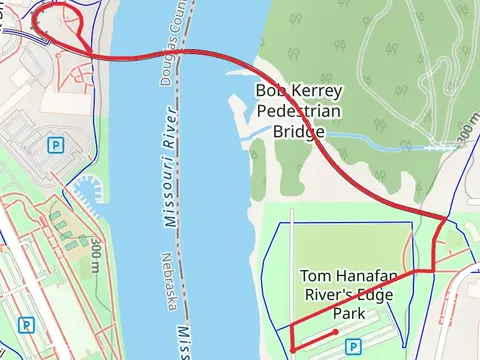 Bob Kerrey Pedestrian Bridge Walk