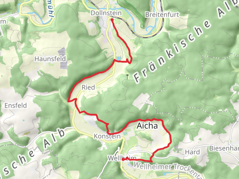 Dollnstein to Wellheim Walk