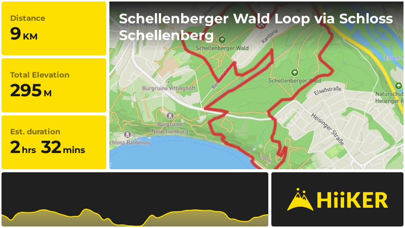 Schellenberger Wald Loop via Schloss Schellenberg | Essen | Germany