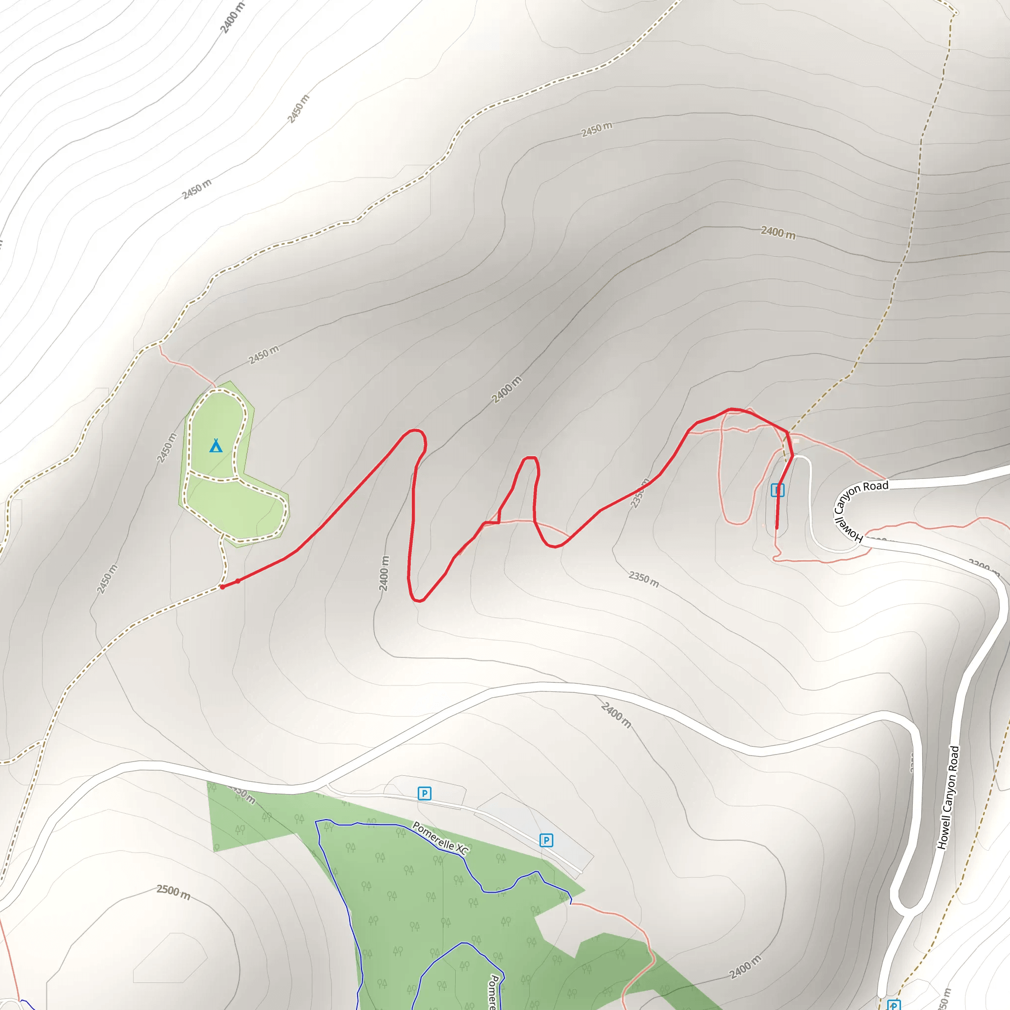 Thompson Flat mobile static map