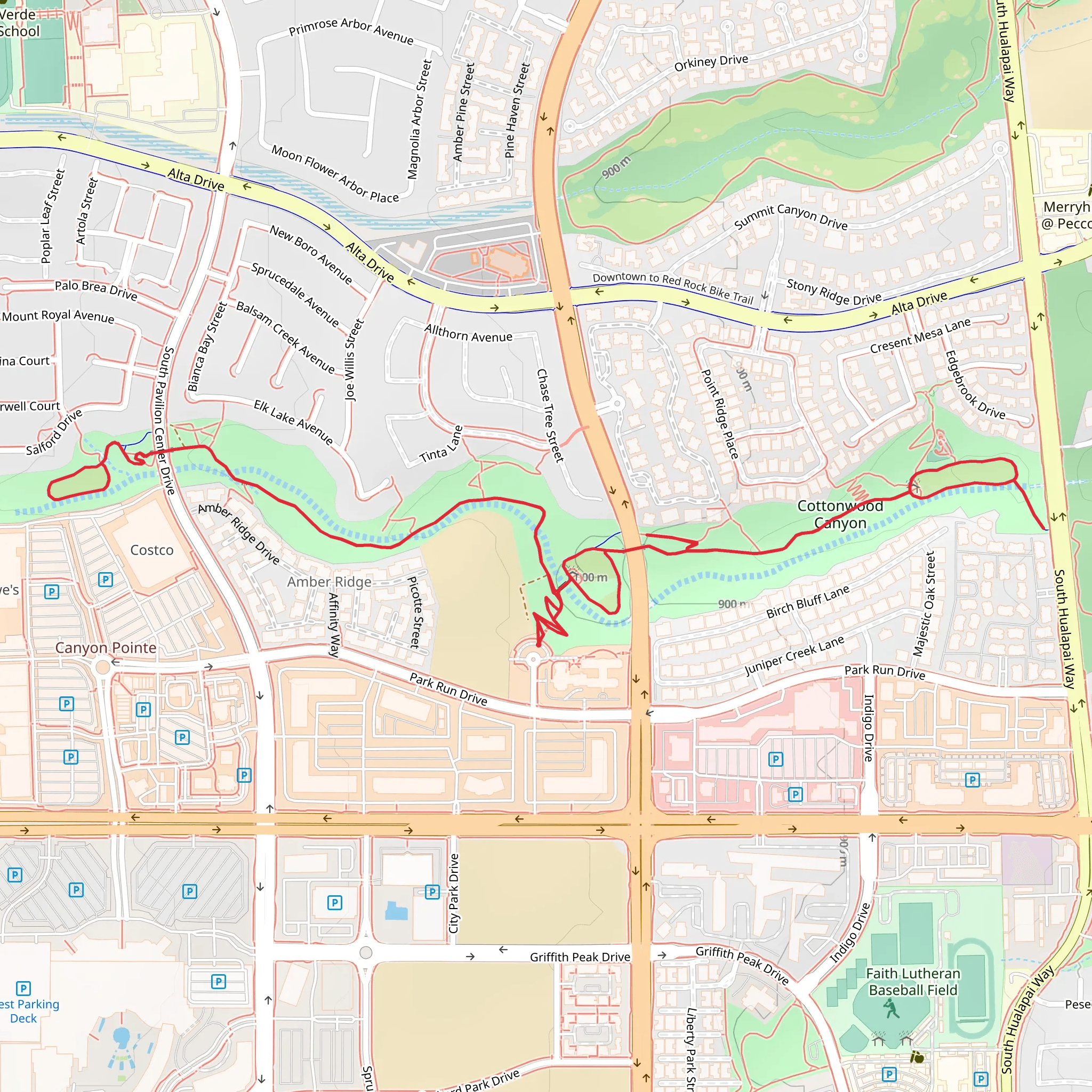 Cotton Wood Canyon mobile static map