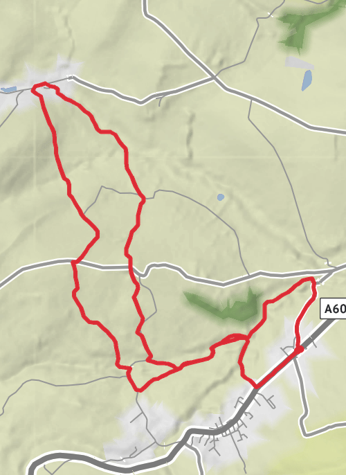 Lothersdale Pub Walk mobile static map