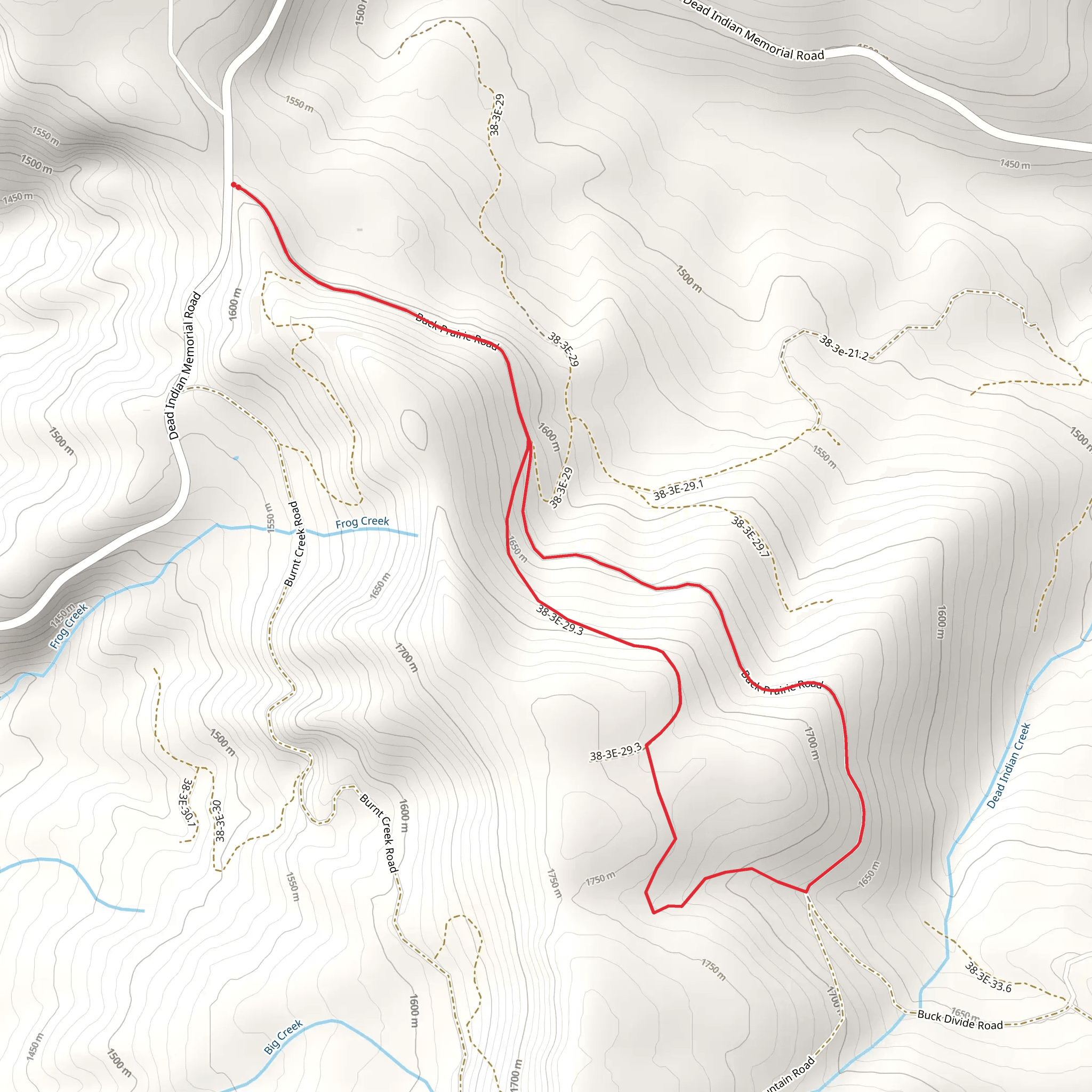 Buck Prairie Road Loop mobile static map