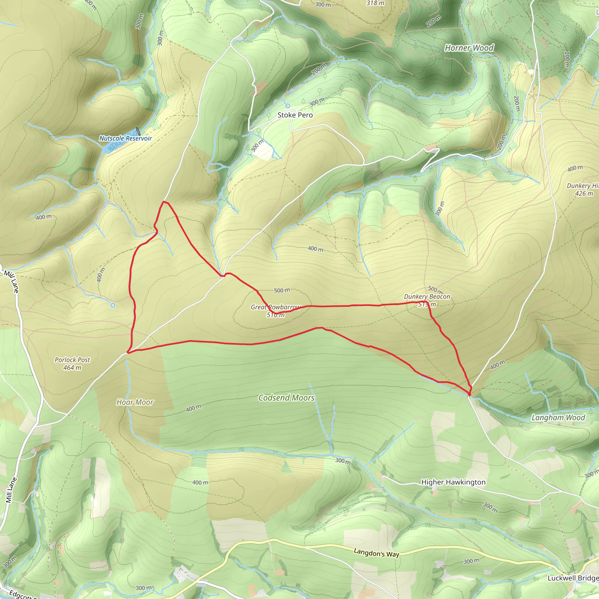Best Star Gazing and Great Rowbarrow Loop mobile static map