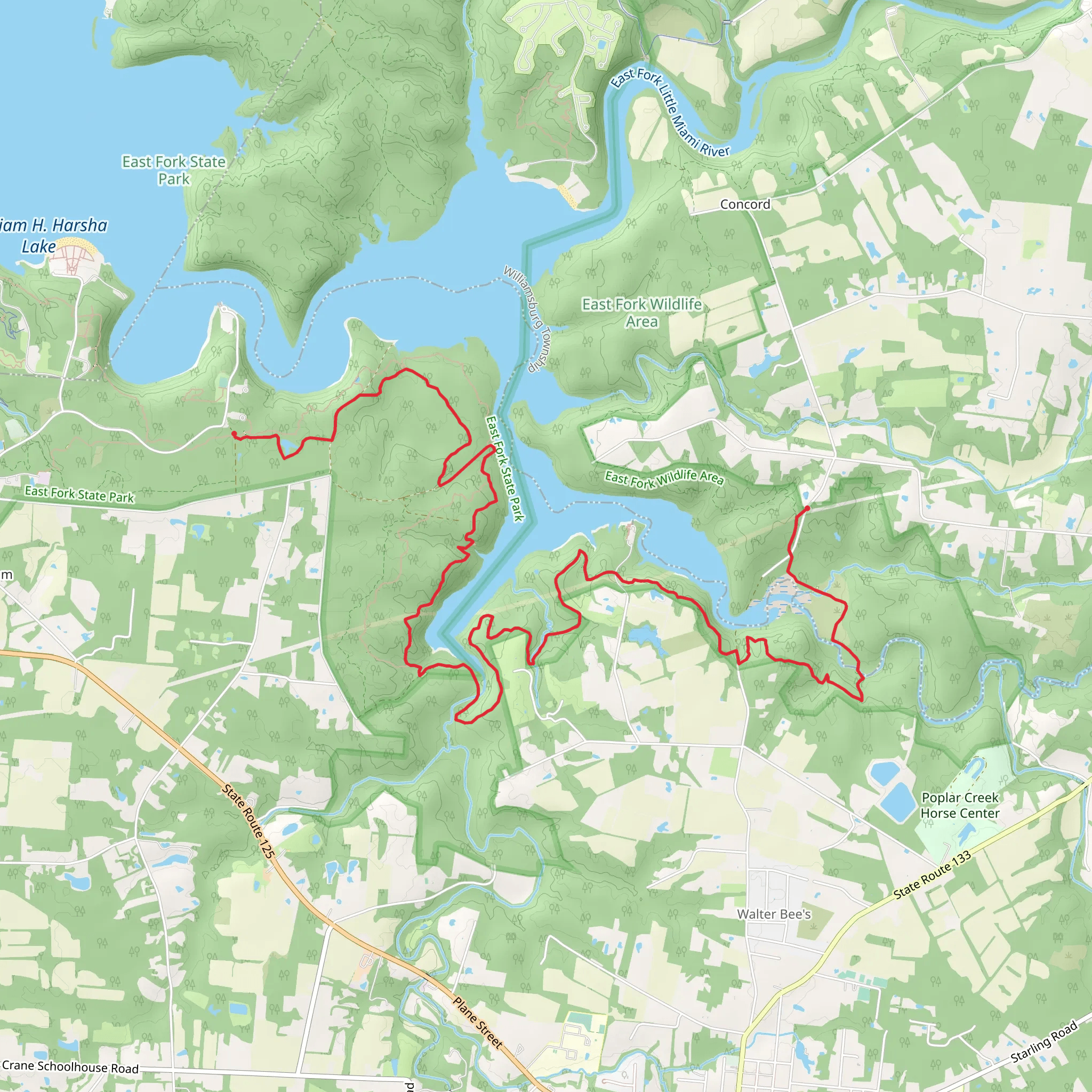 Perimeter Trail from Bethel Concord Road mobile static map