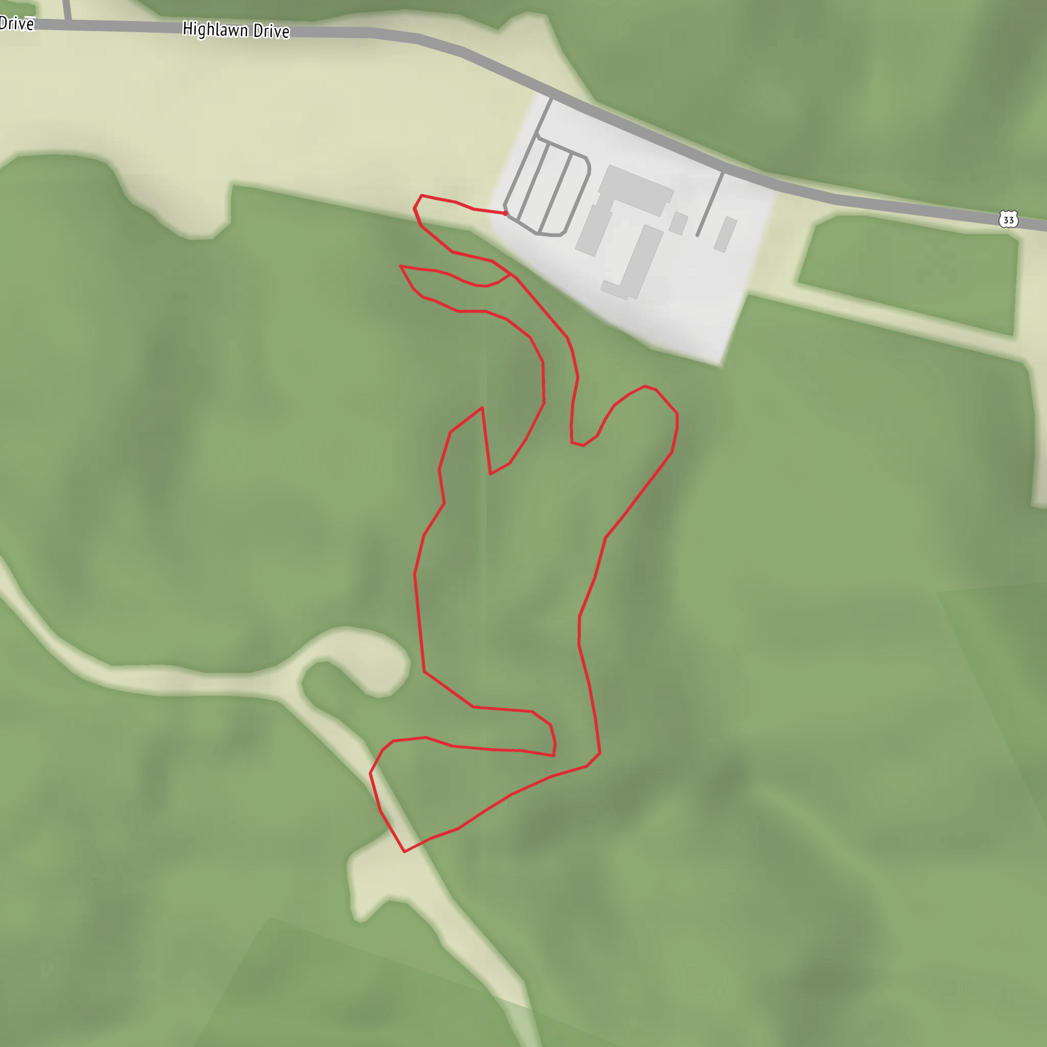 Log Haul Road Trail, Bryant Trail and Robinson Trail mobile static map