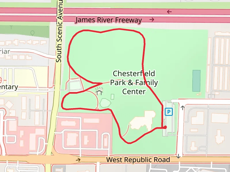 Chesterfield Park and Family Center Loop