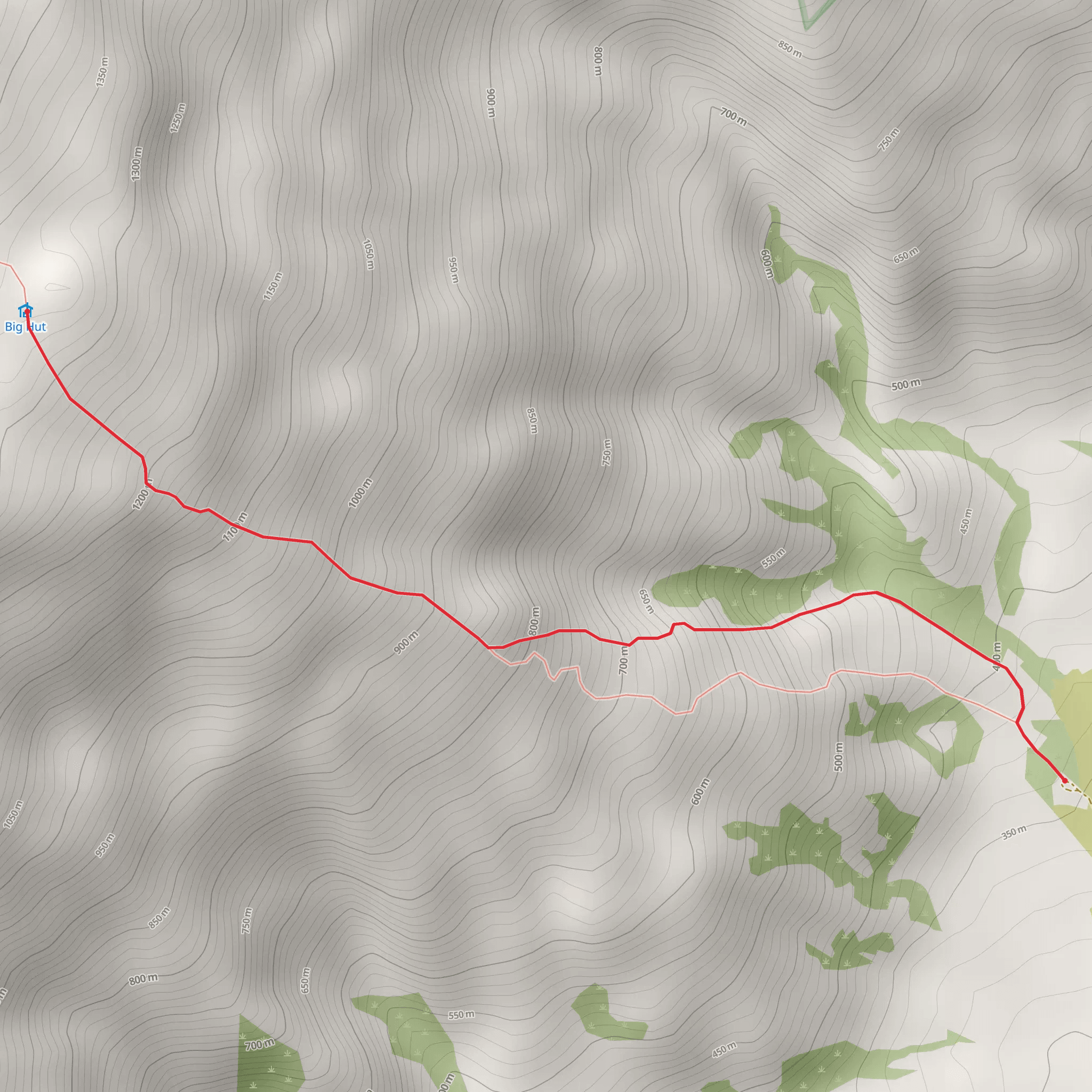 Glencreag Track mobile static map
