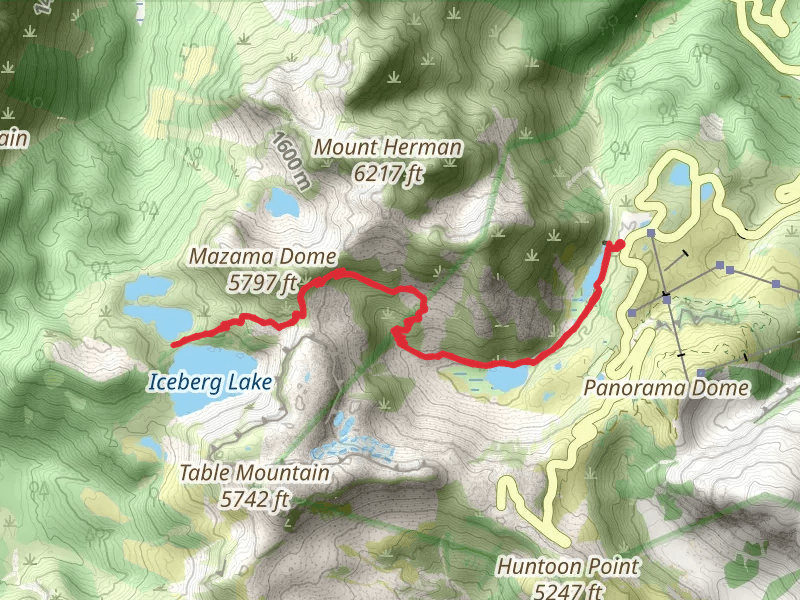 Hayes and Iceberg Lake via Chain Lakes Trail