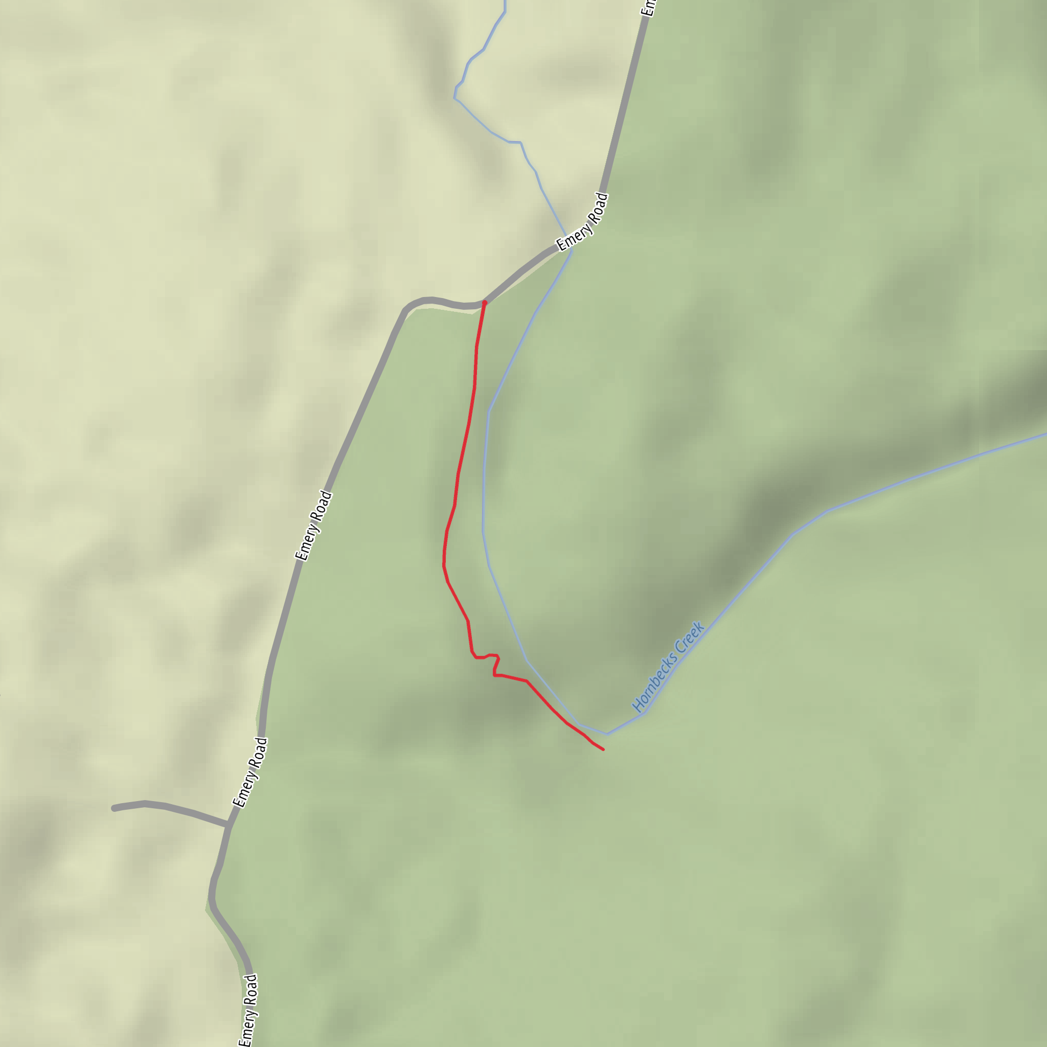 Upper Hornbecks Falls mobile static map
