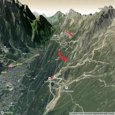 Gran Balcon Sud from Chamonix-Mont-Blanc