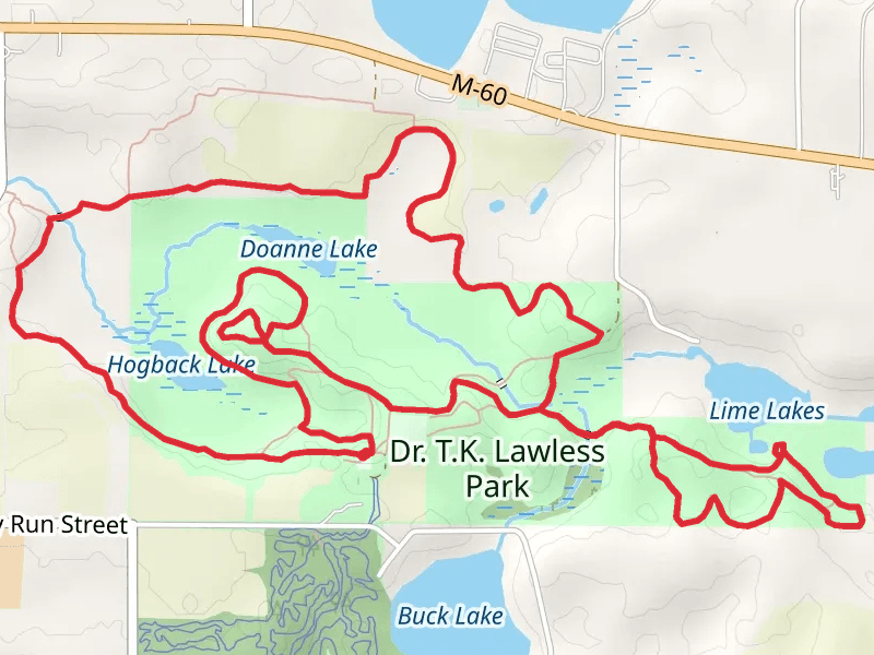 Hogback, Doanne Lake and Lime Lakes Loop