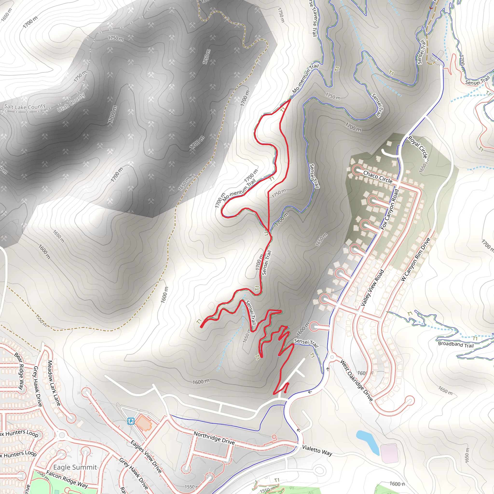 Sensei and Mo-mentum Short Loop mobile static map