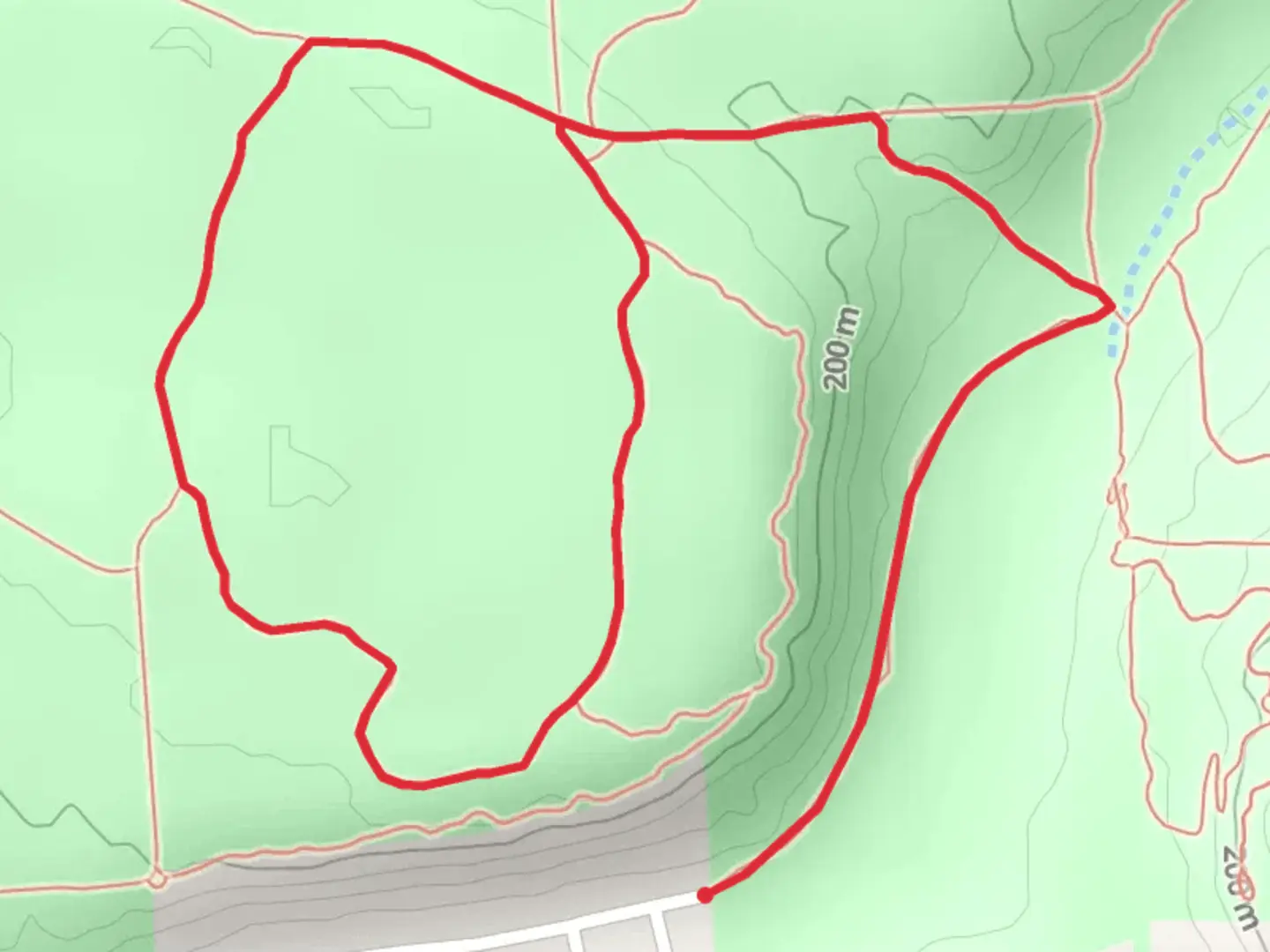 An image depicting the trail Farmer's Hill Loop Trail and its surrounding area.