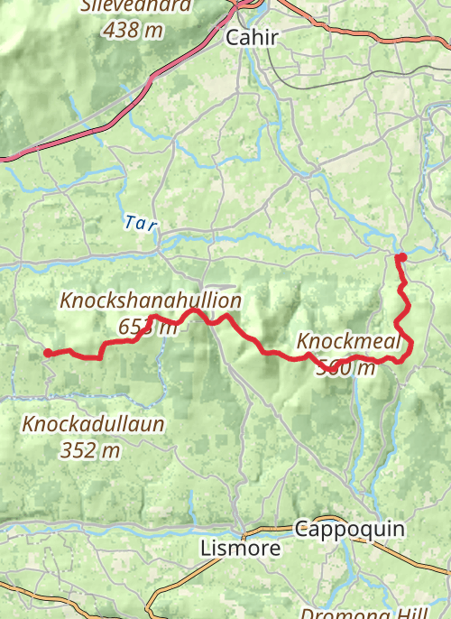 Knockmealdown crossing mobile static map