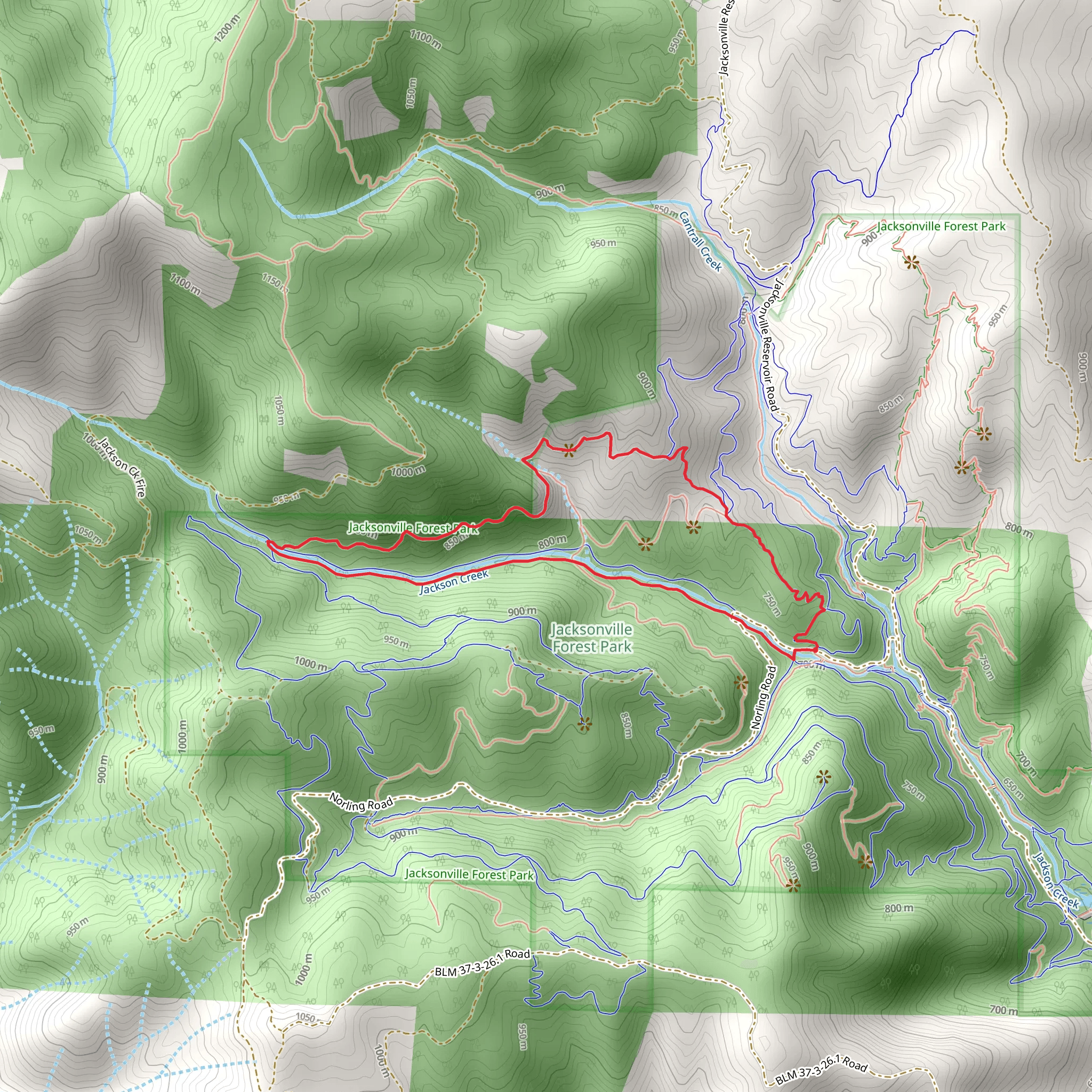 Naversen Family and Jackson Creek Nature Loop Trail mobile static map