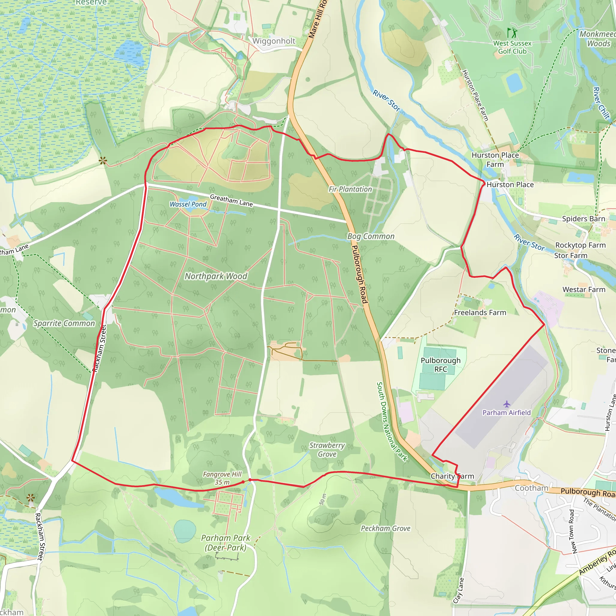 Northpark Wood and Parham Airfield Loop | West Sussex | England