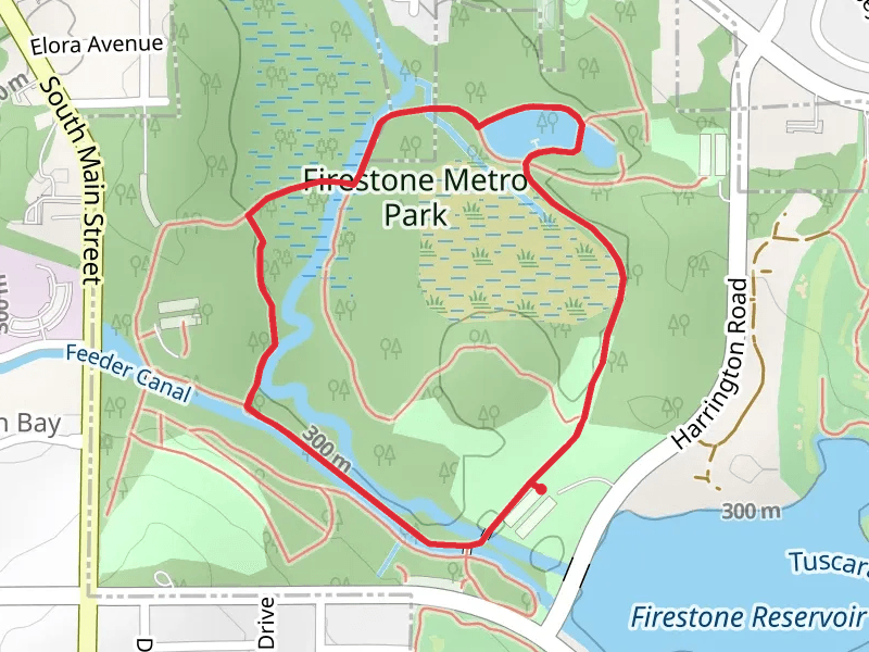 Little and Big Turtle Ponds - Firestone Metro Park Loop