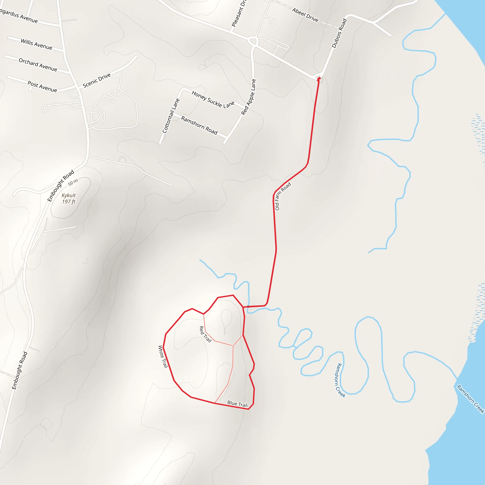 Ramshorn Creek Loop via Old Farm Road mobile static map