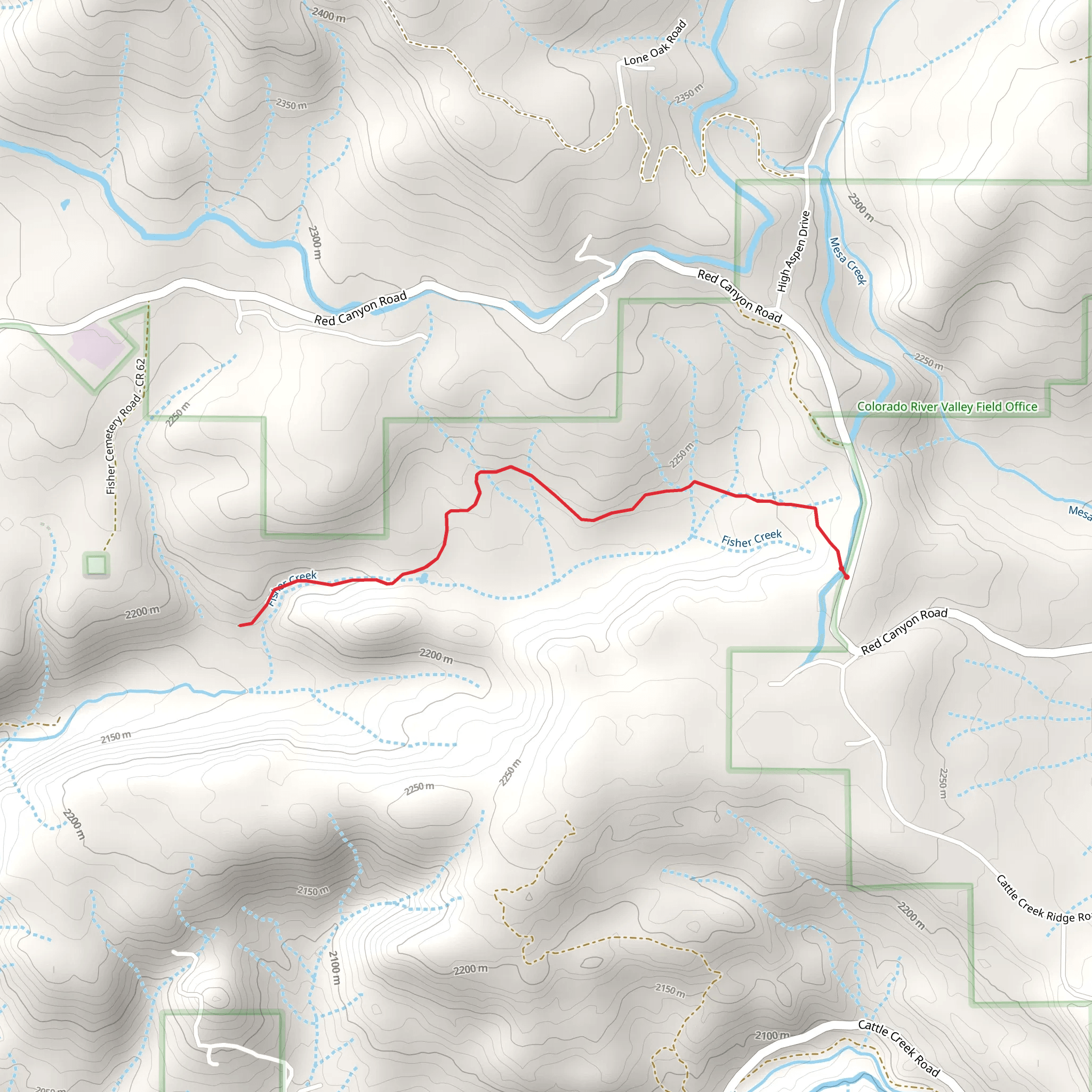Fisher Creek Walk mobile static map