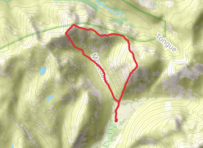 Pillar and Kirk Fell mobile static map