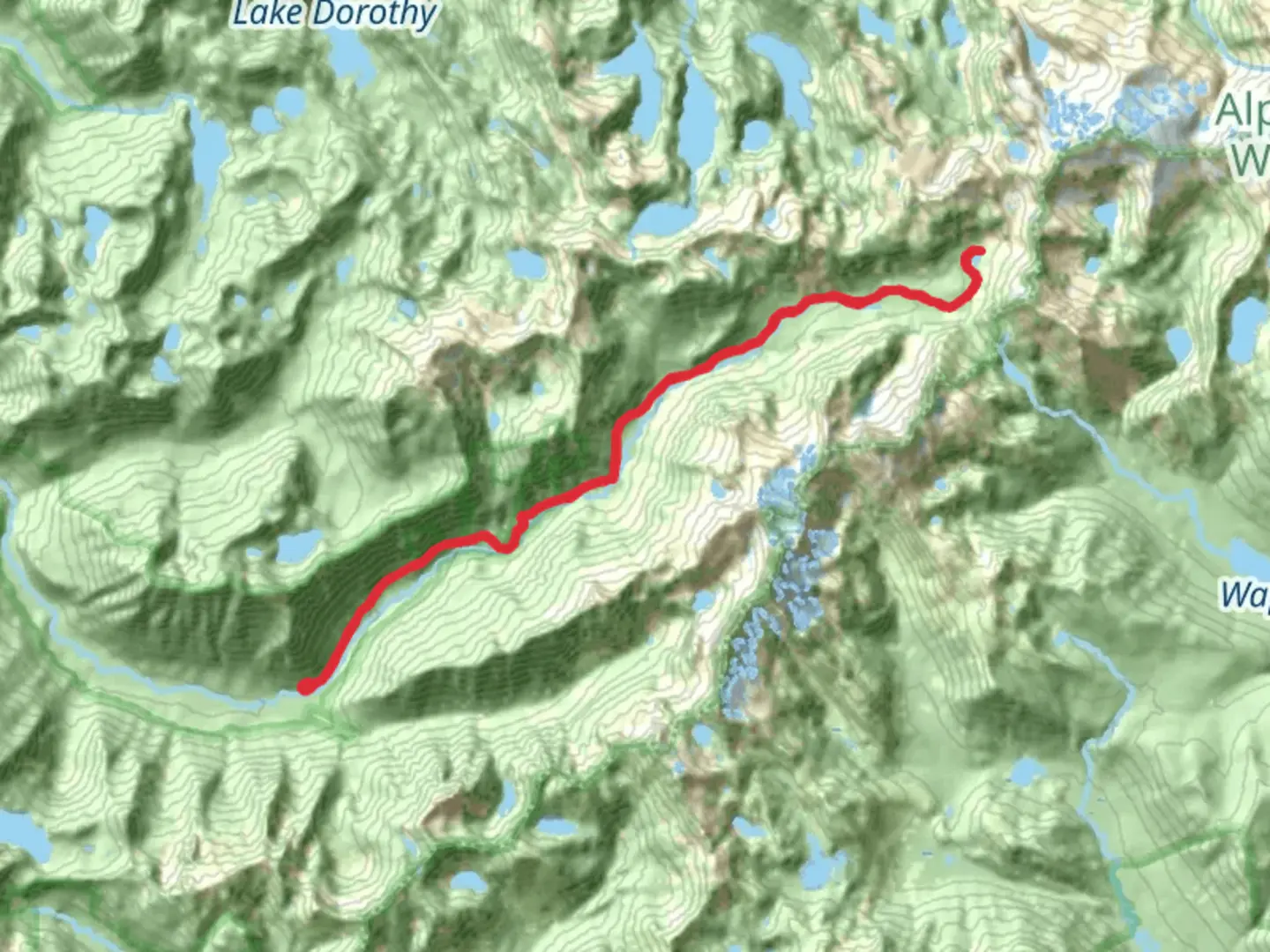 An image depicting the trail Williams Lake Trail and its surrounding area.