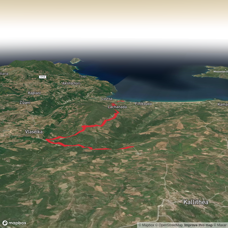 Hills to Finikounda via the Pantheon Taverna