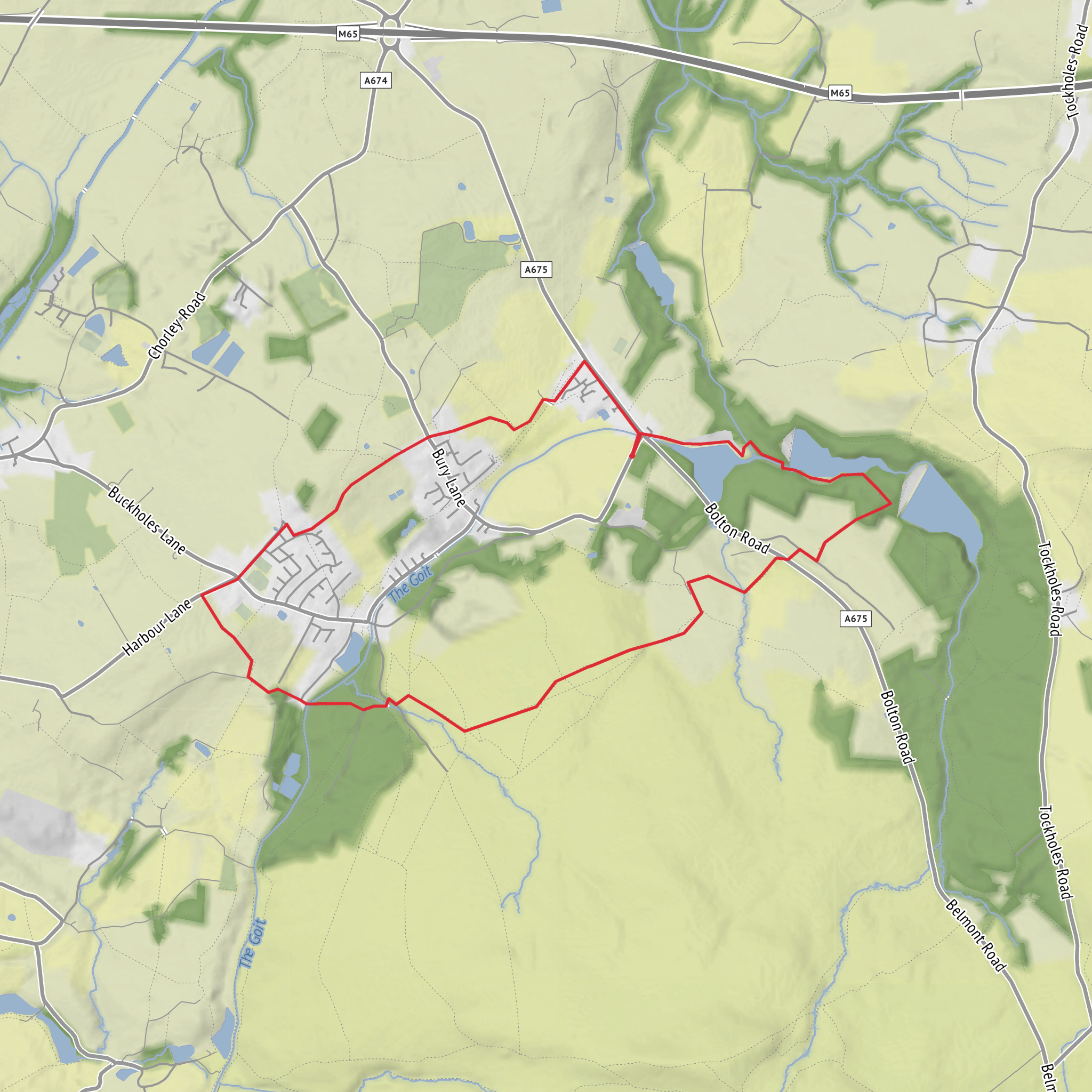 Abbey Village and Wheelton Plantation mobile static map