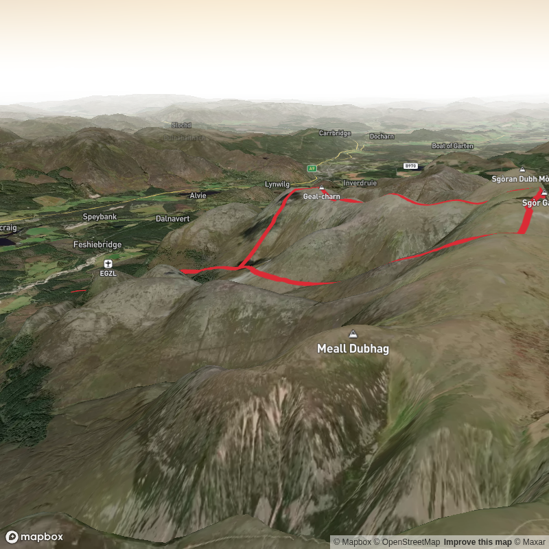 Sgor Gaoith and Geal Charn Loop