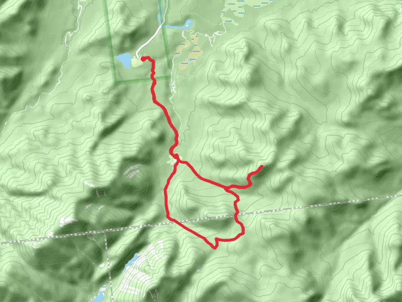 T R Mountain and Marcy Brook Loop via Van Hoevenberg Trail