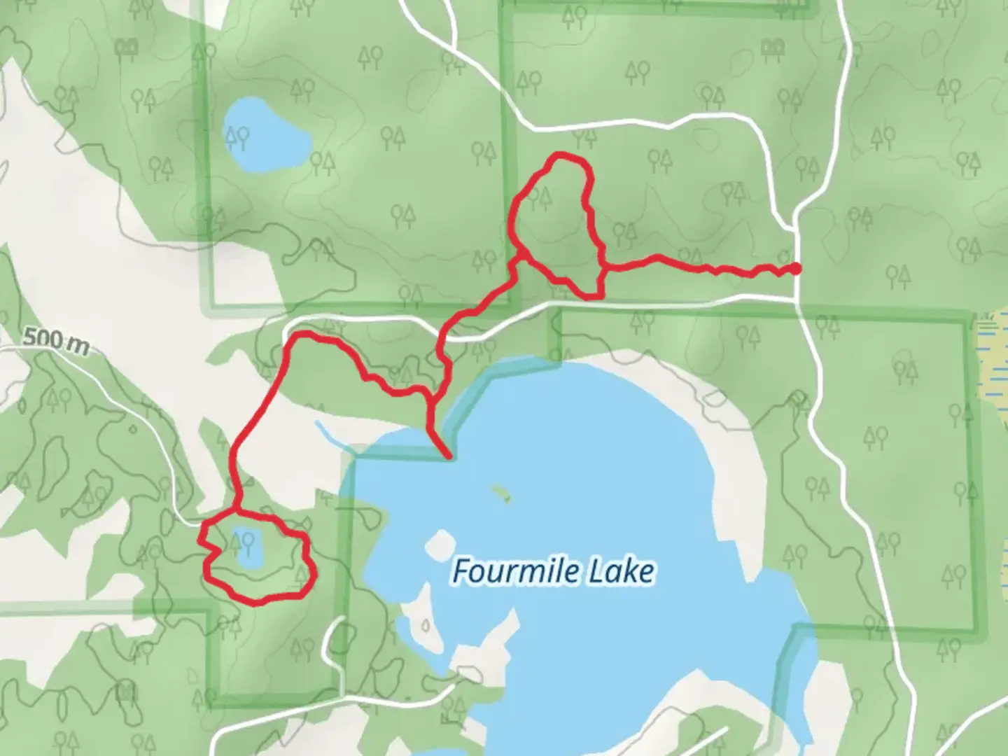 An image depicting the trail Sam Campbell Memorial Trail and its surrounding area.