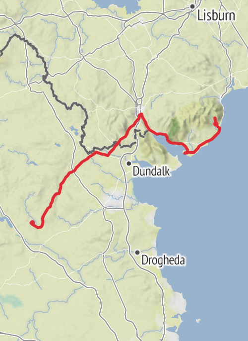 Mourne AONB - Jul 24 mobile static map