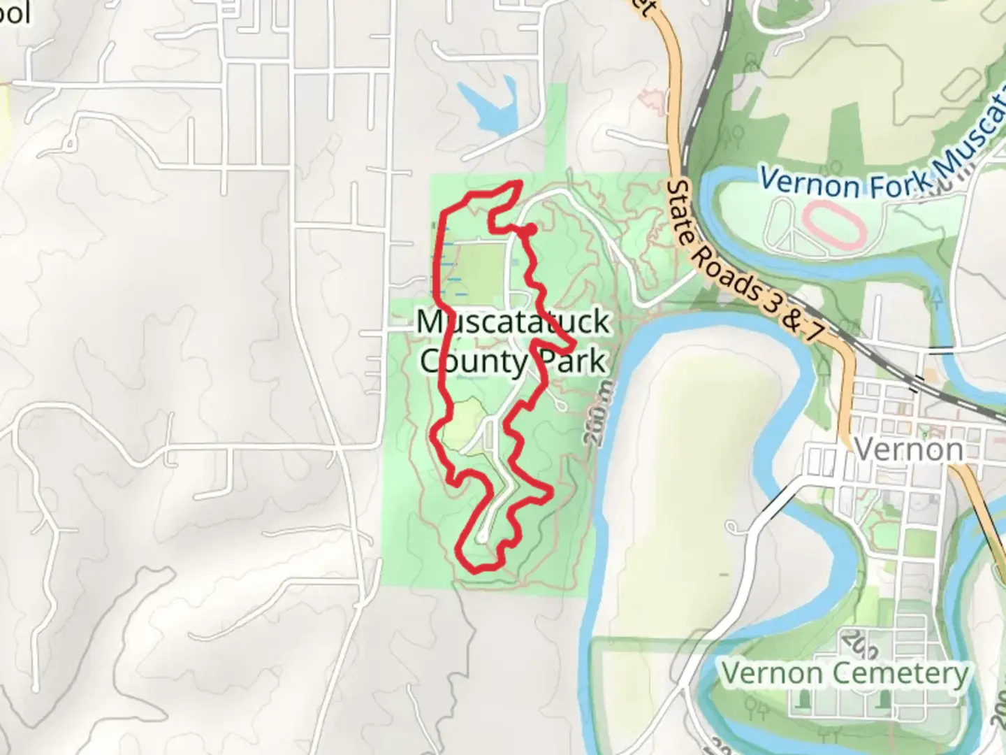 An image depicting the trail Green Loop Trail and its surrounding area.