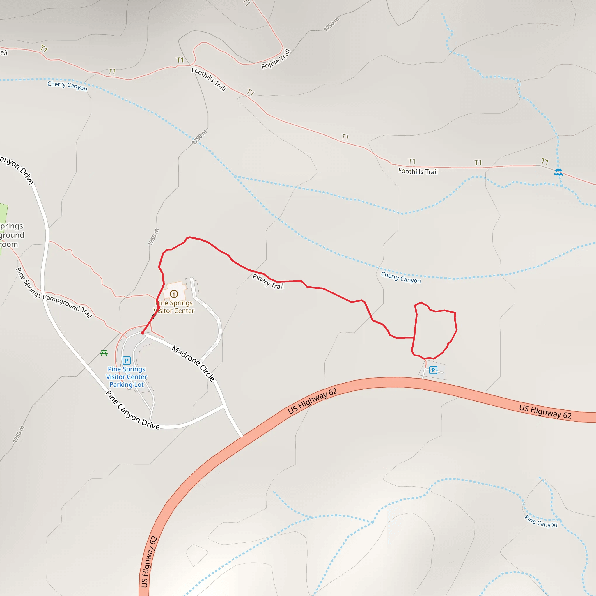 Pinery Trail mobile static map