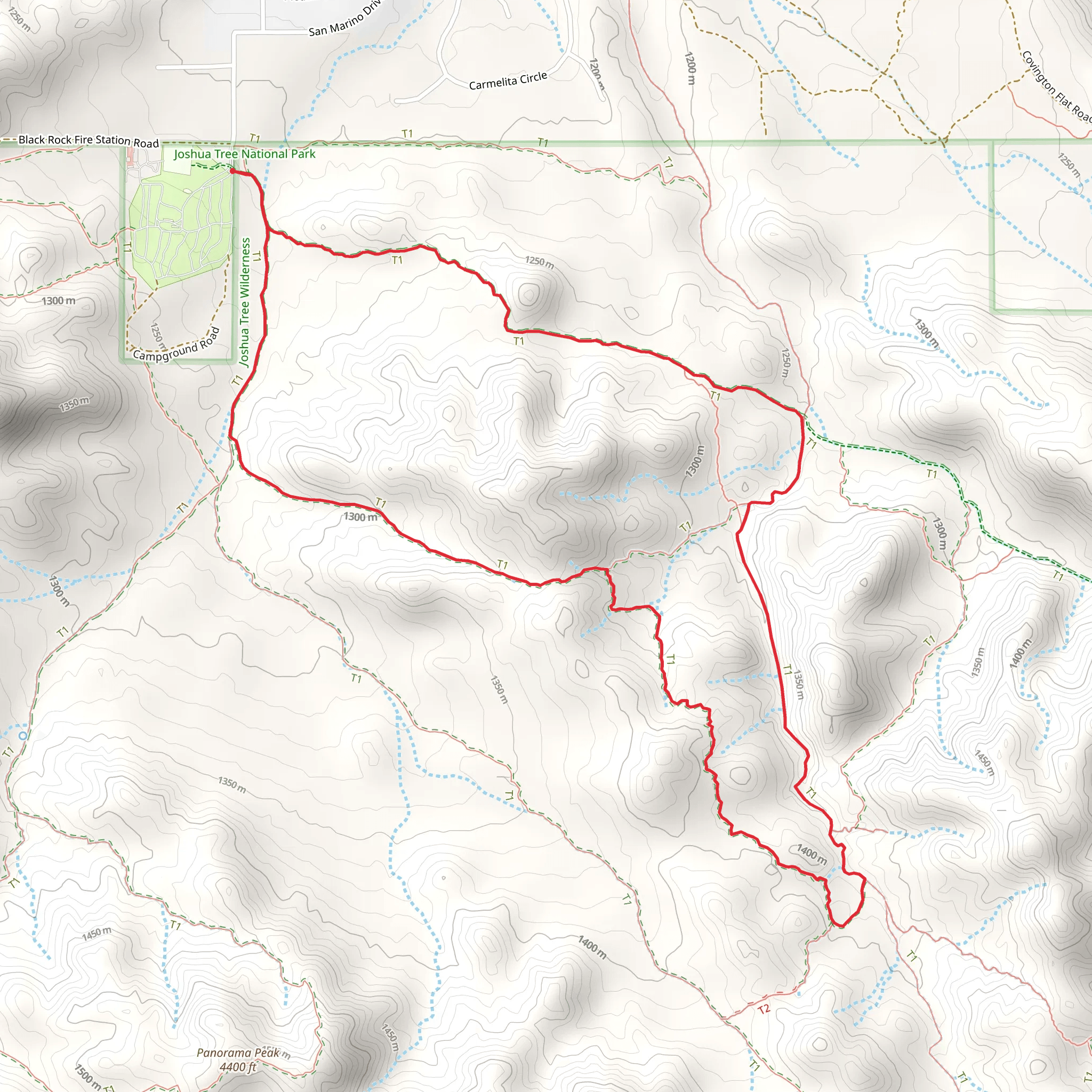 Eureka Peak - Canyon View Loop Trail mobile static map