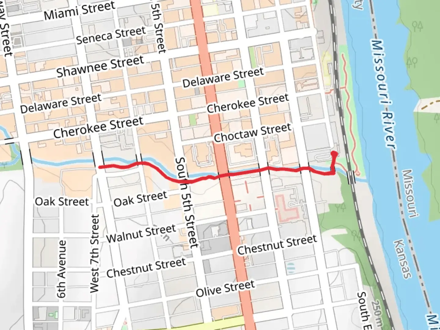 An image depicting the trail Threemile Creek Trail and its surrounding area.