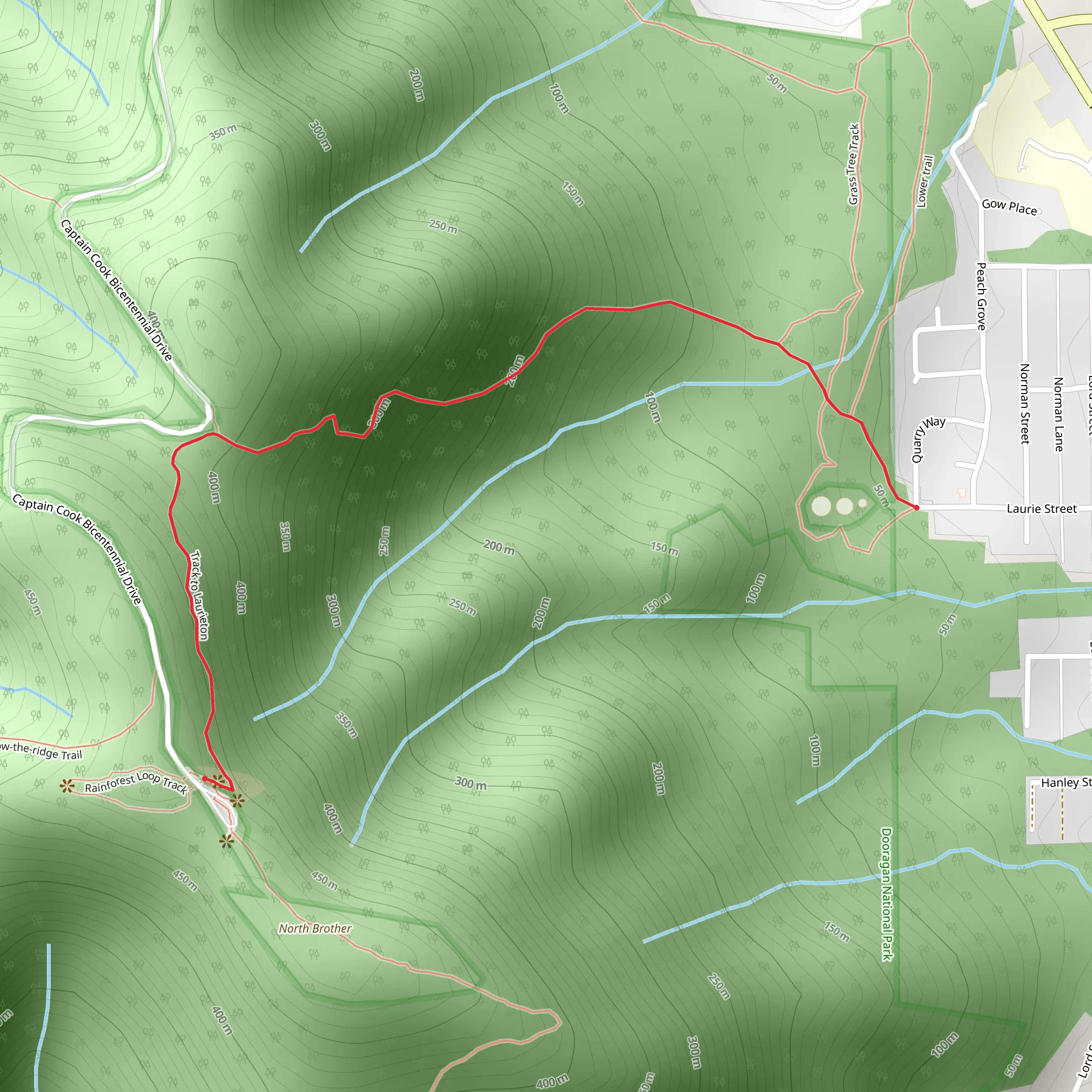 Laurieton Track mobile static map