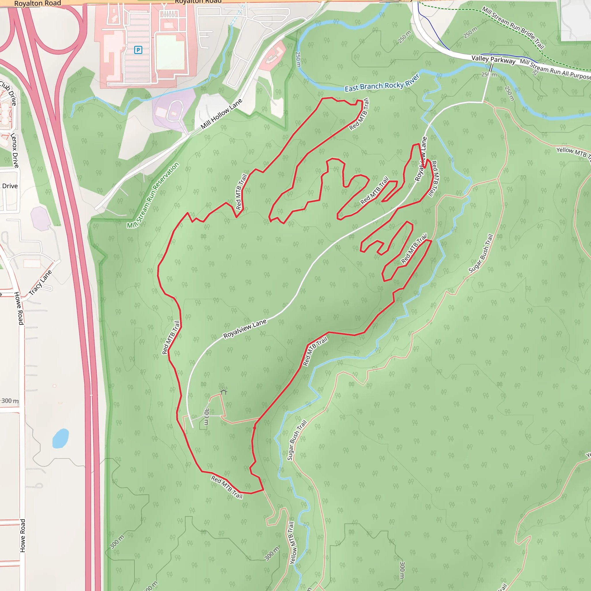 Red Loop Trail mobile static map