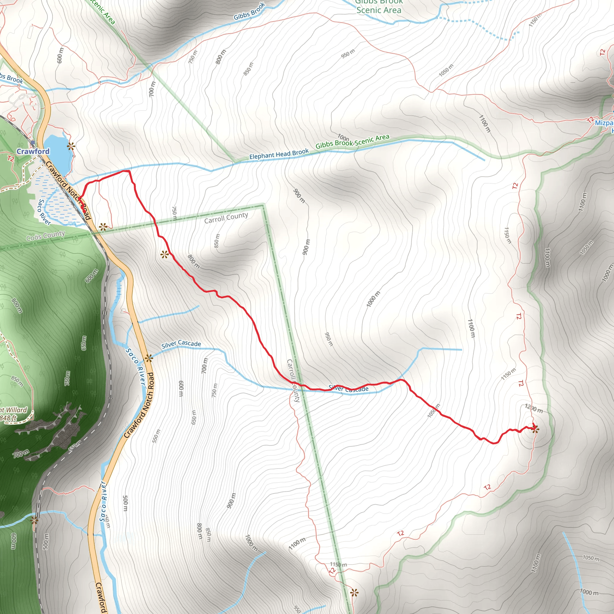 Webster-Jackson Trail mobile static map