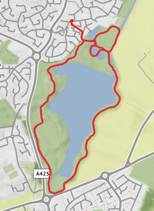 Hike from Daventry mobile static map