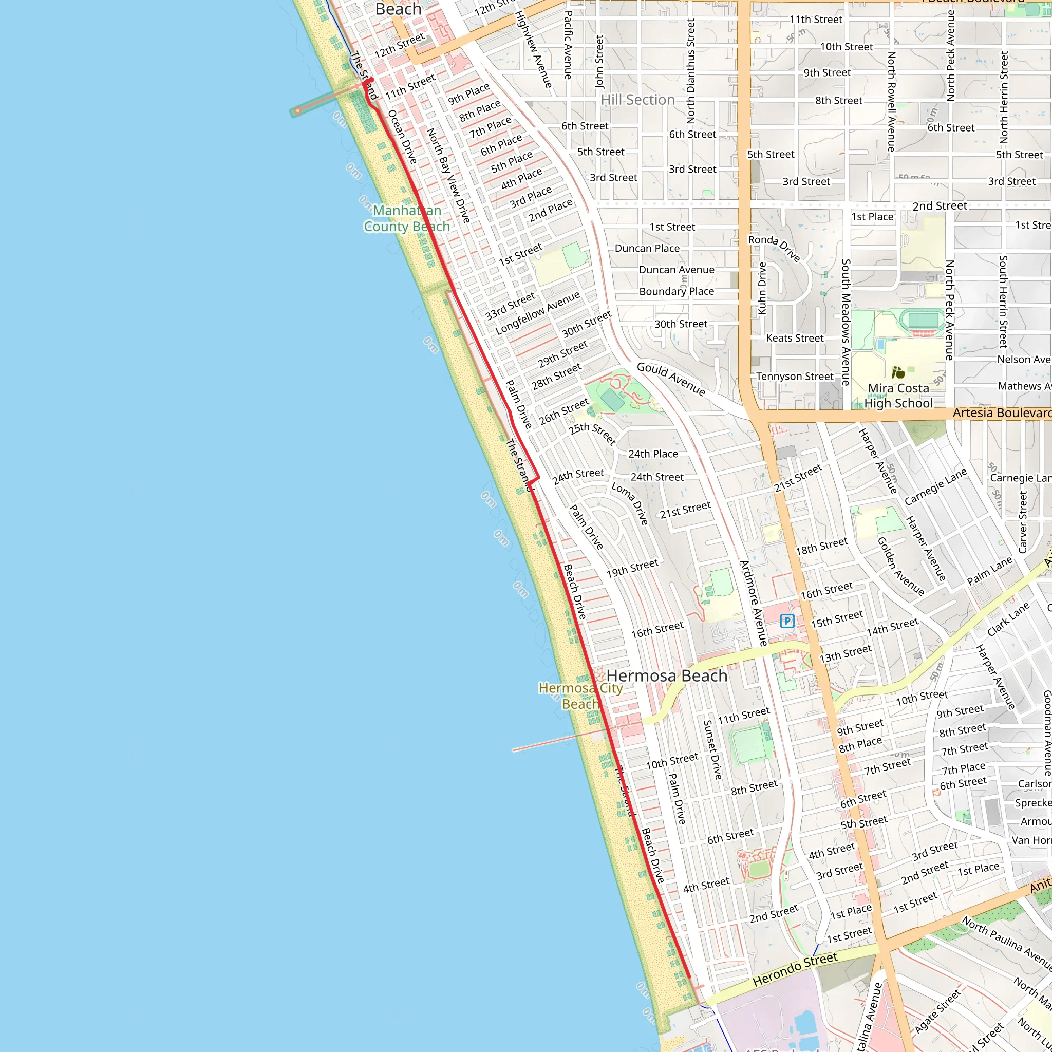 South Bay Path mobile static map