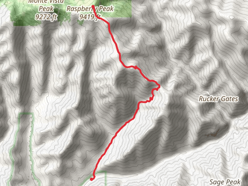 Raspberry Saddle and Raspberry Ridge Trail