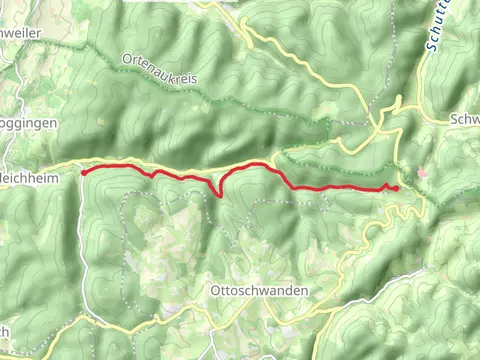 Rückhaltebecken Bleichtal to Ruhbühl via Bleichtal to Ruhbühl