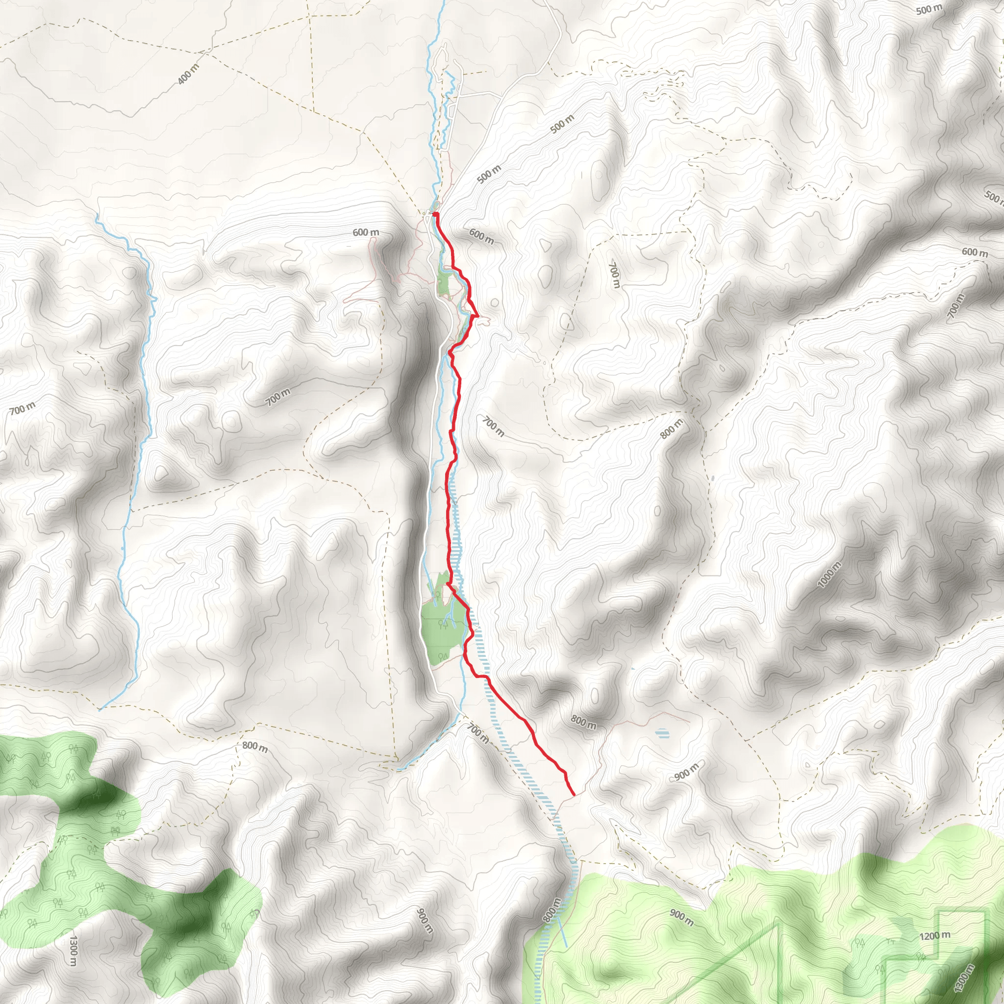San Emigdio Canyon Trail mobile static map