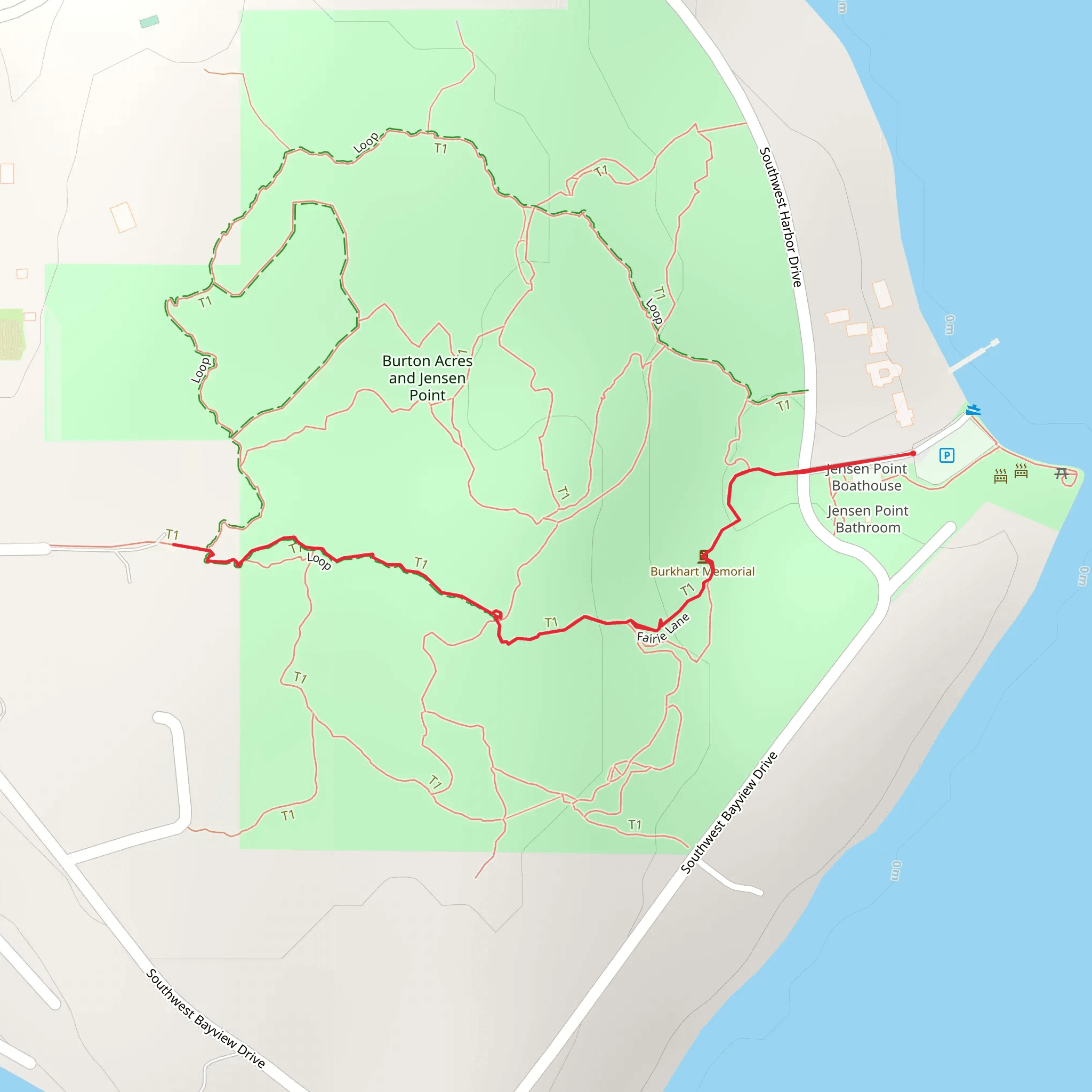 Southwest Burton Drive mobile static map