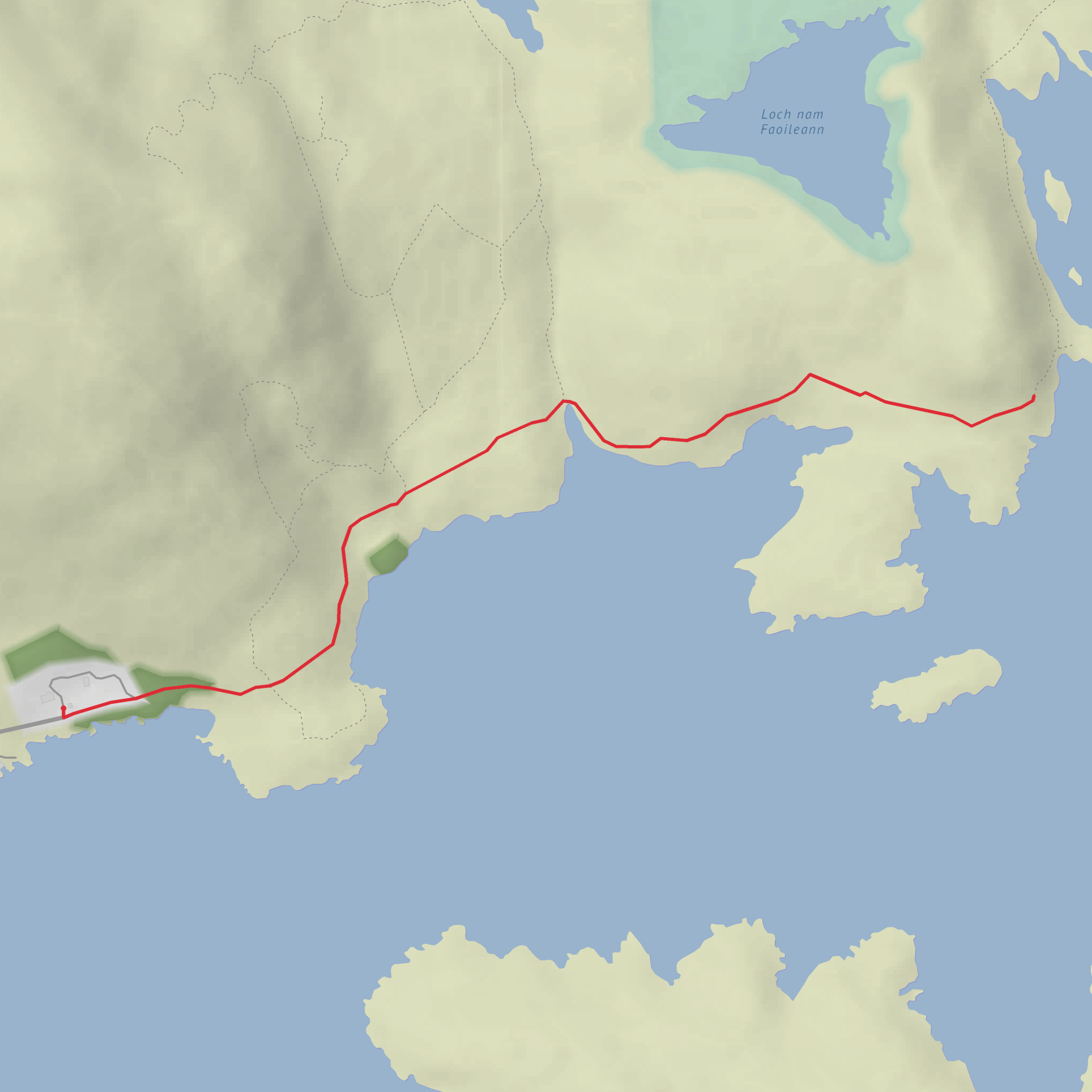 Taobh a Tuath Loch Aineort mobile static map