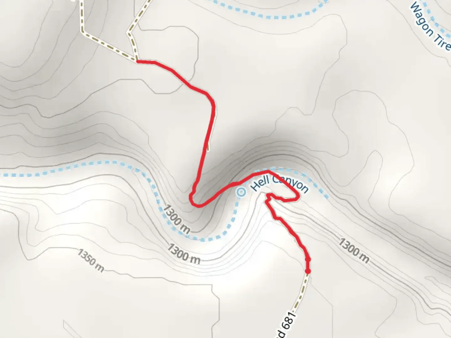 An image depicting the trail King Springs Trail and its surrounding area.