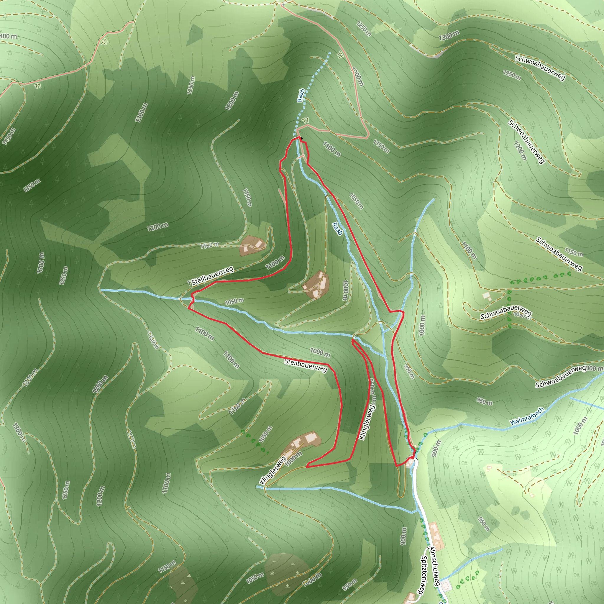 Raab Origin Loop mobile static map