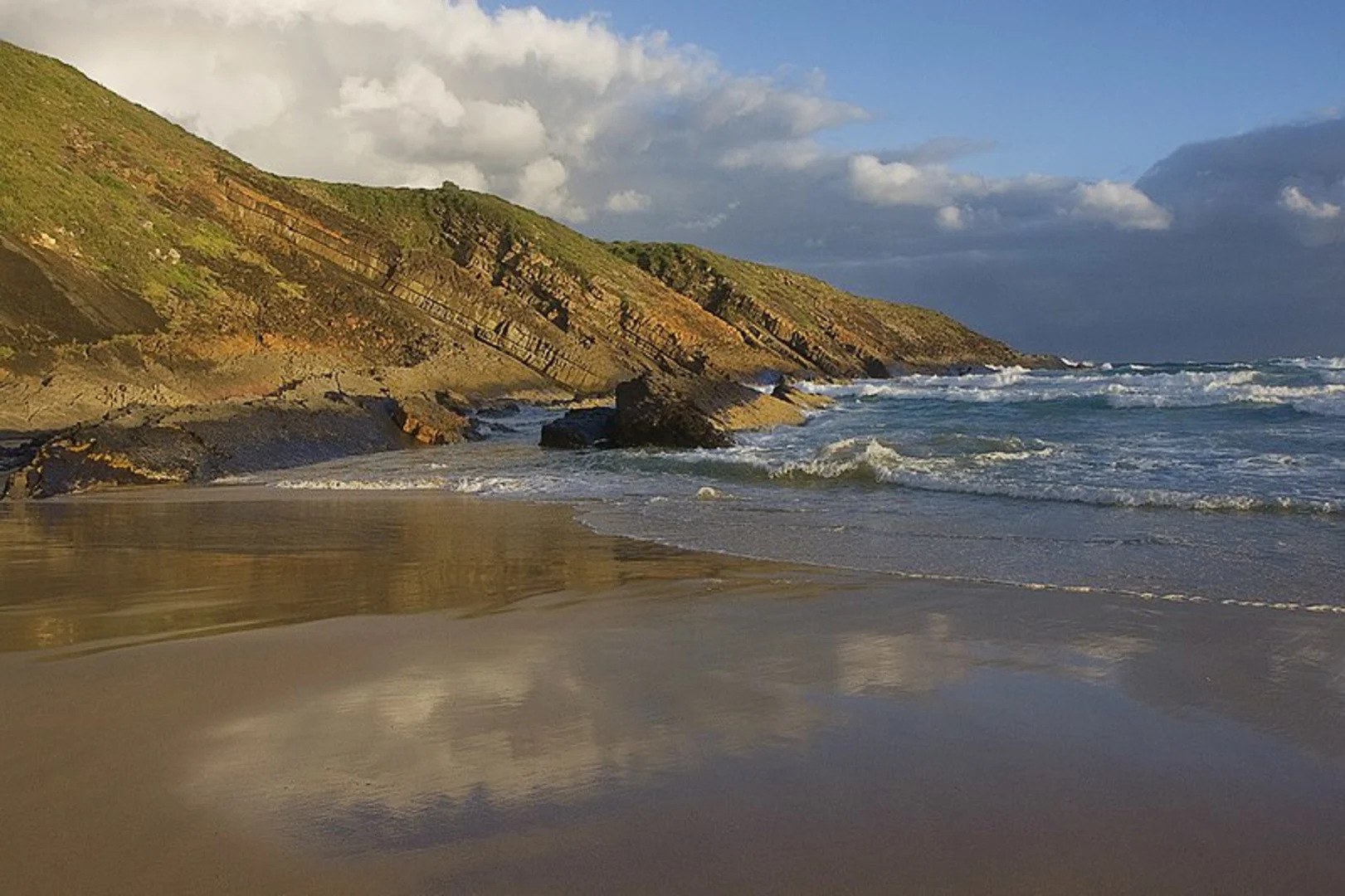 An image depicting the trail Treachery Headland Track and its surrounding area.