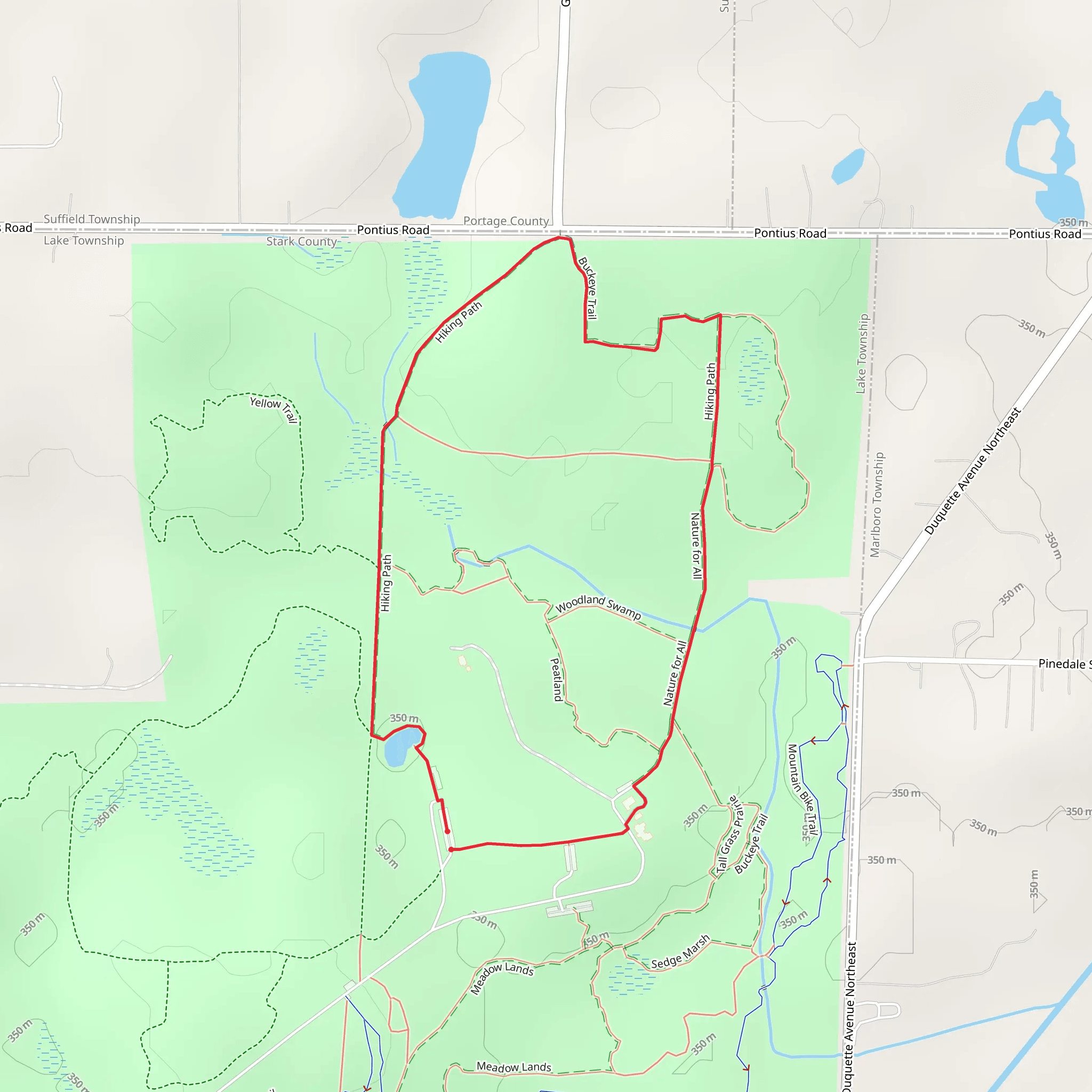 Pond Access, Hiking Path and Nature for All Loop mobile static map